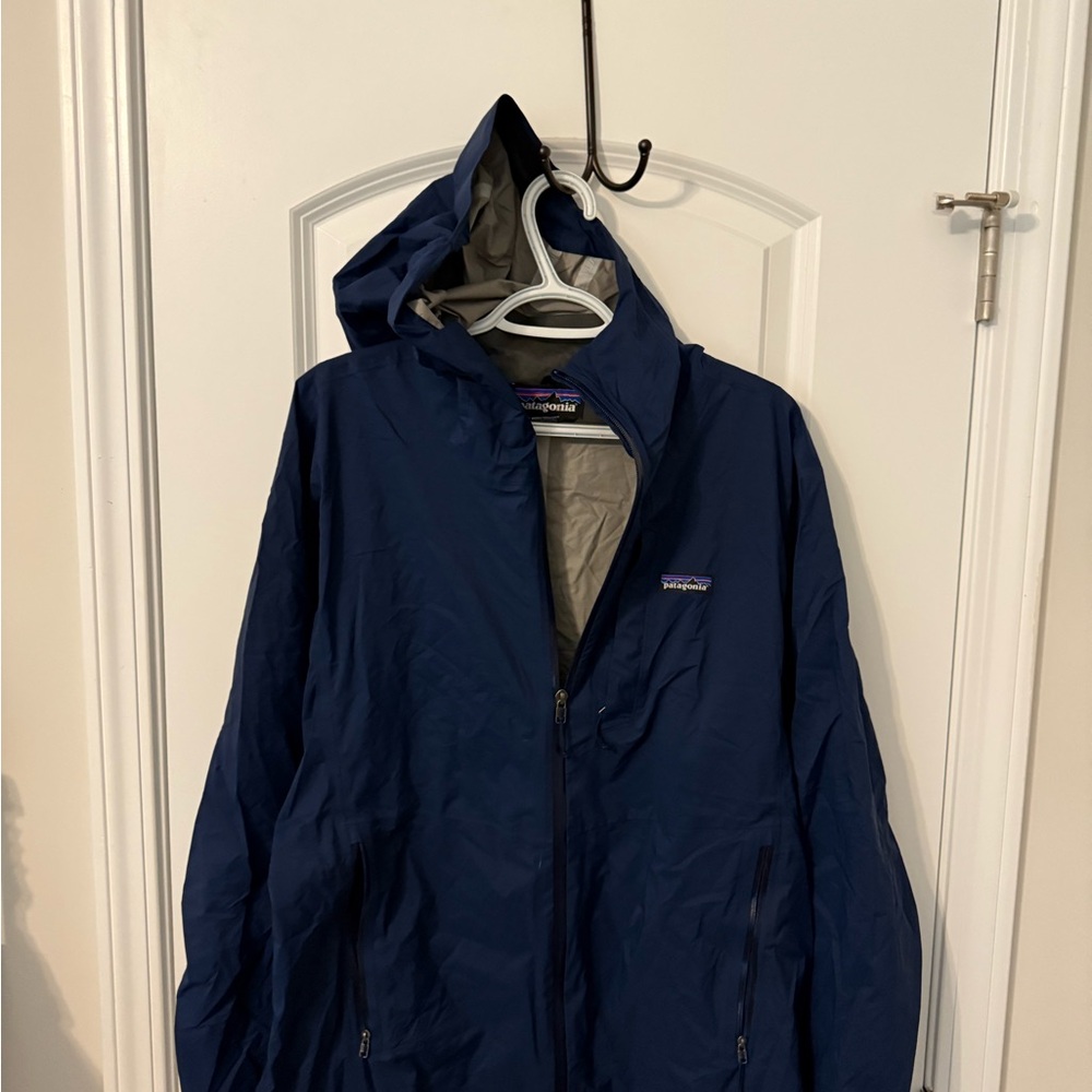 Patagonia Men's Deep Blue Raincoat - Picture 3 of 3